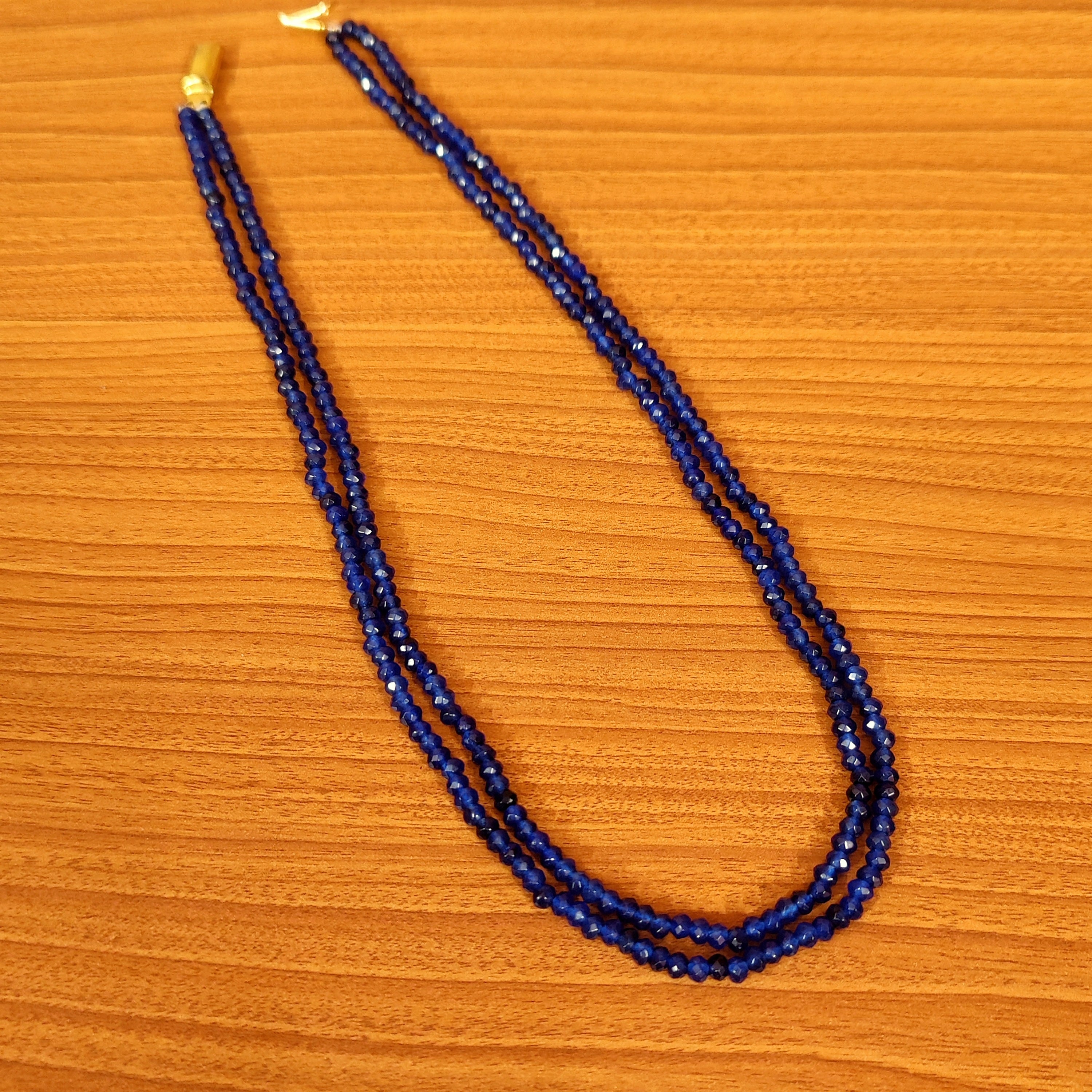 NEERJA BLUE , ELEGANT DEEP BLUE BEAD LONG NECKLACE SET FOR WOMEN-NEER0 –  www.soosi.co.in